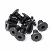 ADORNOS M5 x 8 mm Pan Head Screw Hex Socket Spare Parts, Black - 10 Piece AD2986003